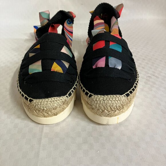 NWT Paul Smith Women's Size 39 Multicolor Kira Swirl Platform Platform Sandals - Picture 7 of 10